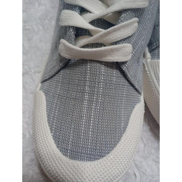 Roxy Pierview Grey Canvas Lace Up Low Top Cushion Sneakers Size 9 - Picture 2 of 9